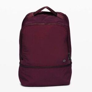 Lululemon maroon city adventurer backpack